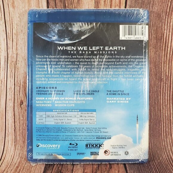 When We Left Earth: The NASA Missions Blu-Ray Disc, 2008, 4-Disc Set. - Picture 7 of 10
